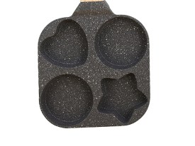 Sarten antiadherente 4 formas con mango simil madera